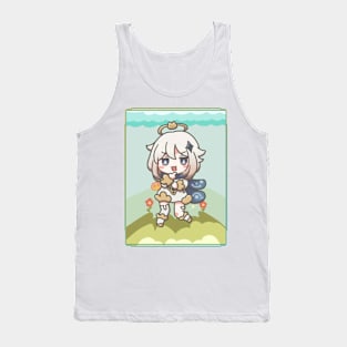 Smug Paimon Chibi Tank Top